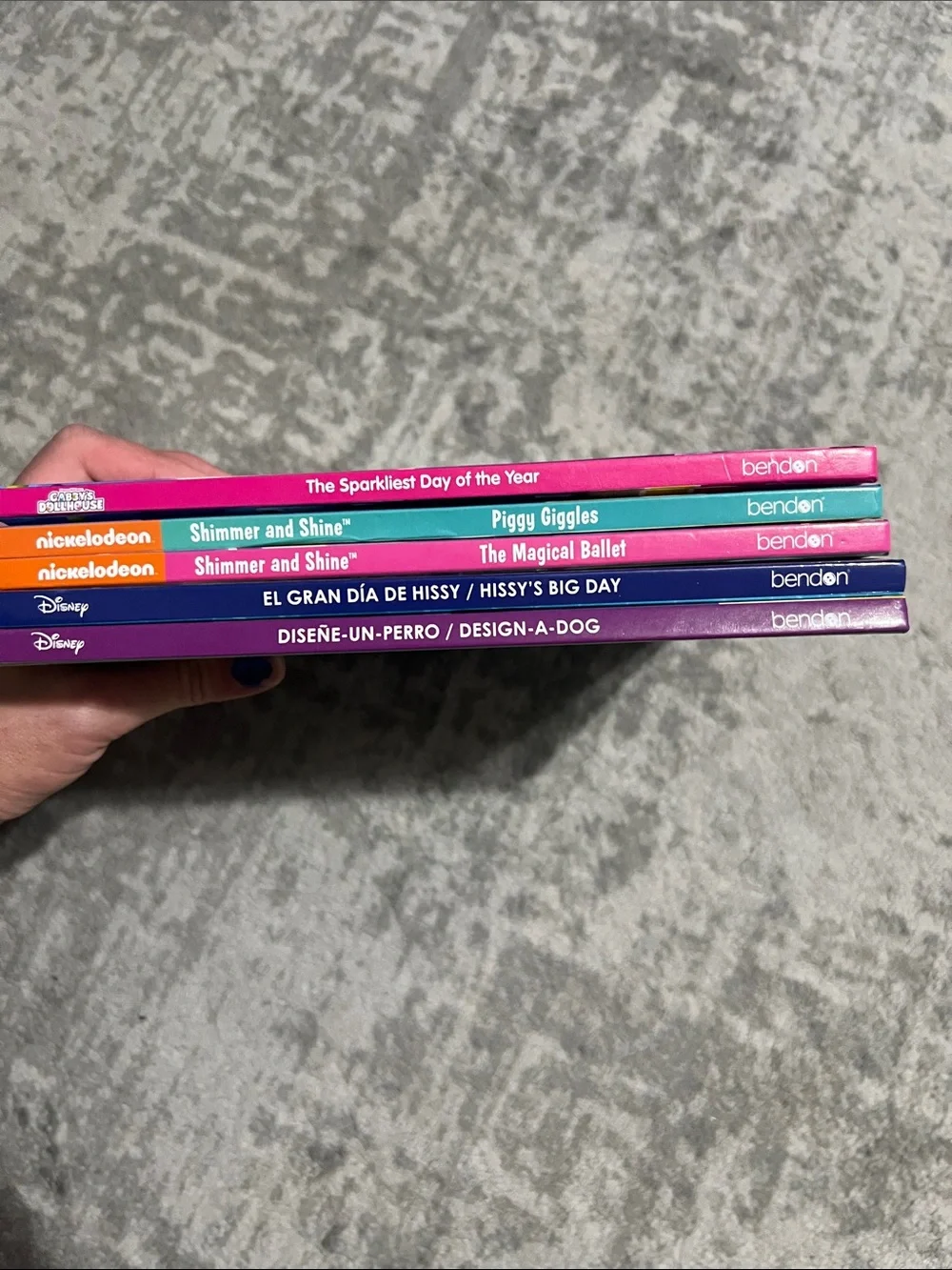 🔥4/20! Bundle of 5 hardcover Disney & Nickelodeon bendon books.